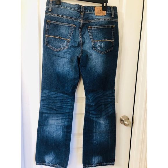 AEROPOSTALE DRIGGS DARK WASH JEANS - Picture 3 of 6